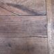 Antique solid cherry farmhouse table with 3 drawers and 2 pulls