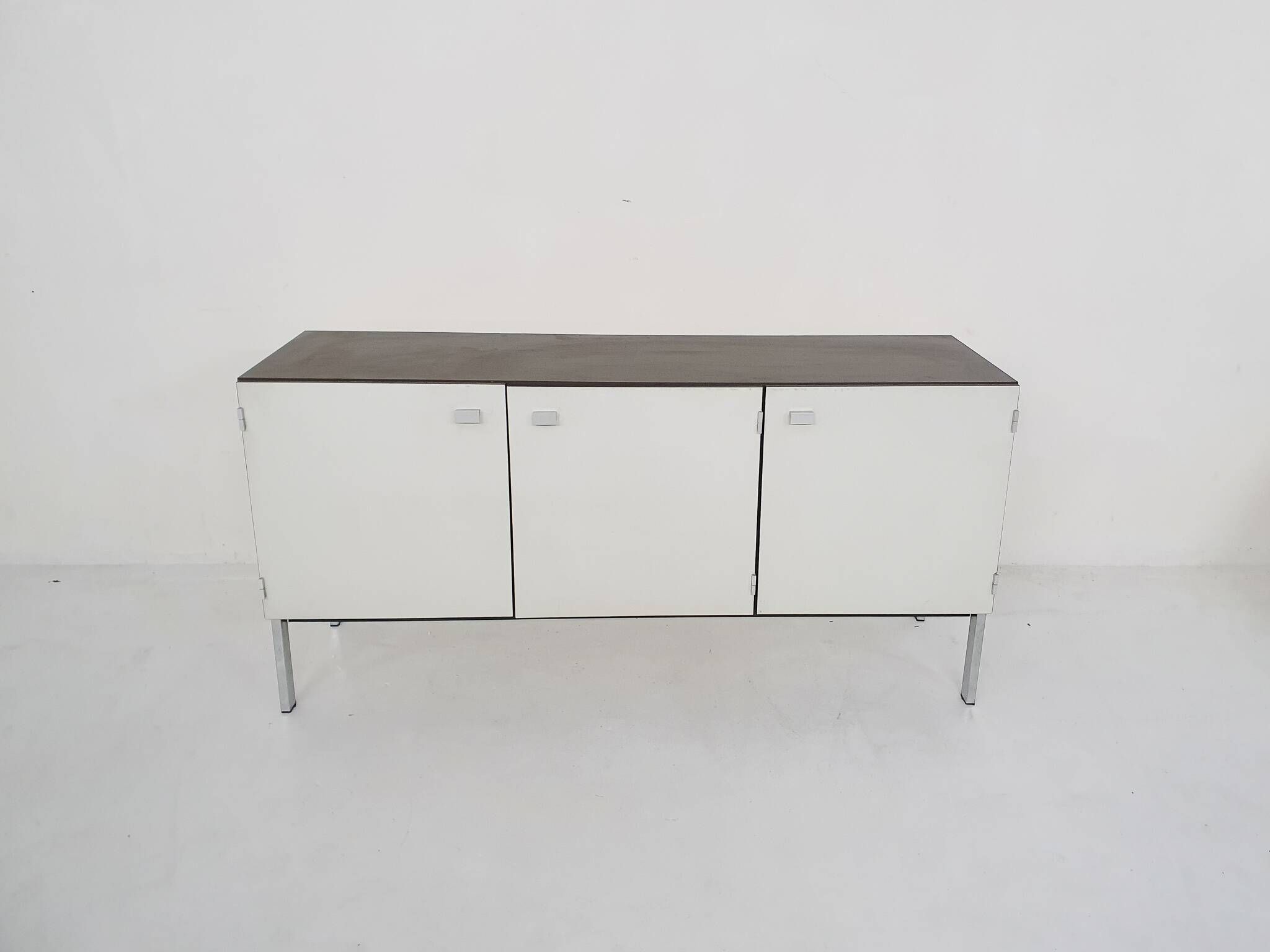 Pierre Guariche for Meurop credenza in vinyl, France 1960's