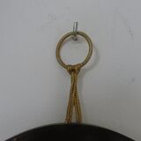 Round mirror gilded wall 60s 70s 23 cm