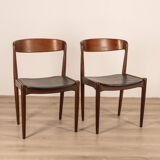 Paire de chaises en teck vintage années 50 conçues par hovmand olsen