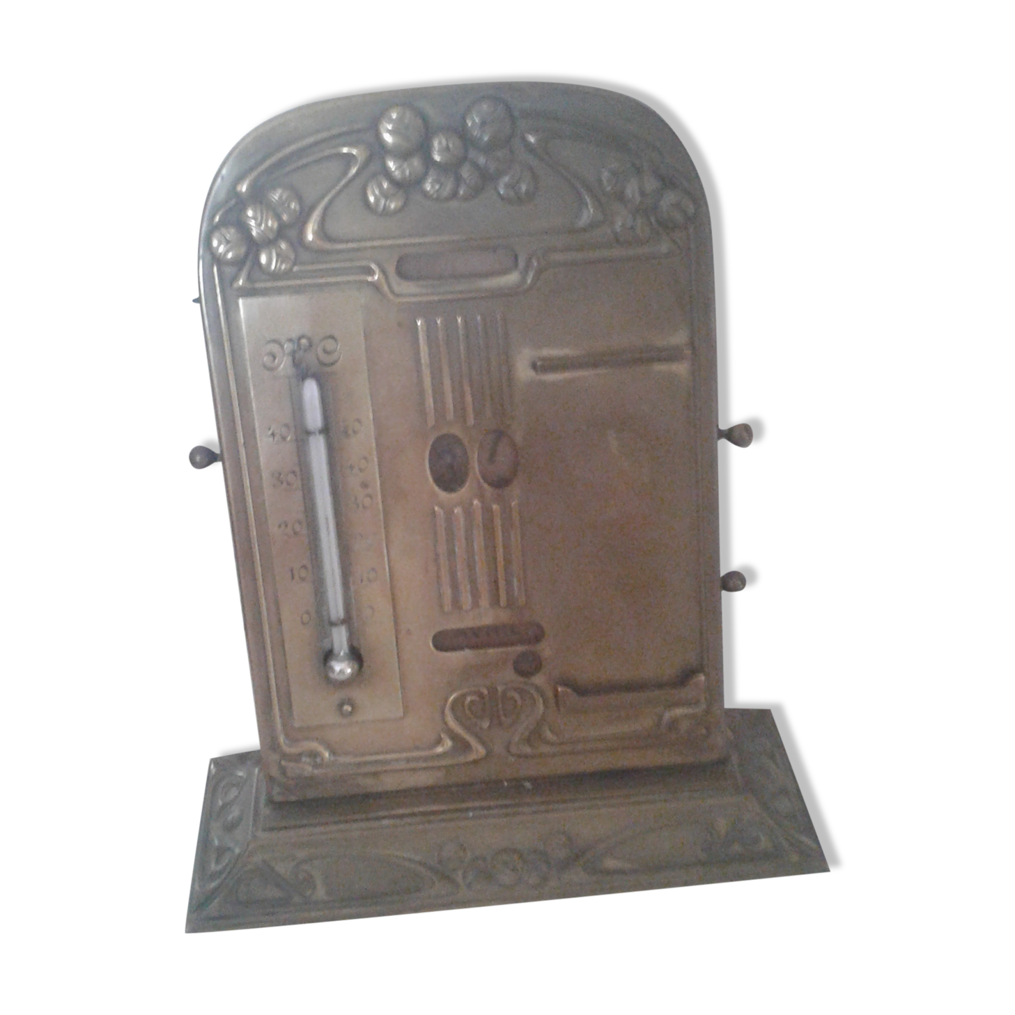 Old brass calendar office accessory