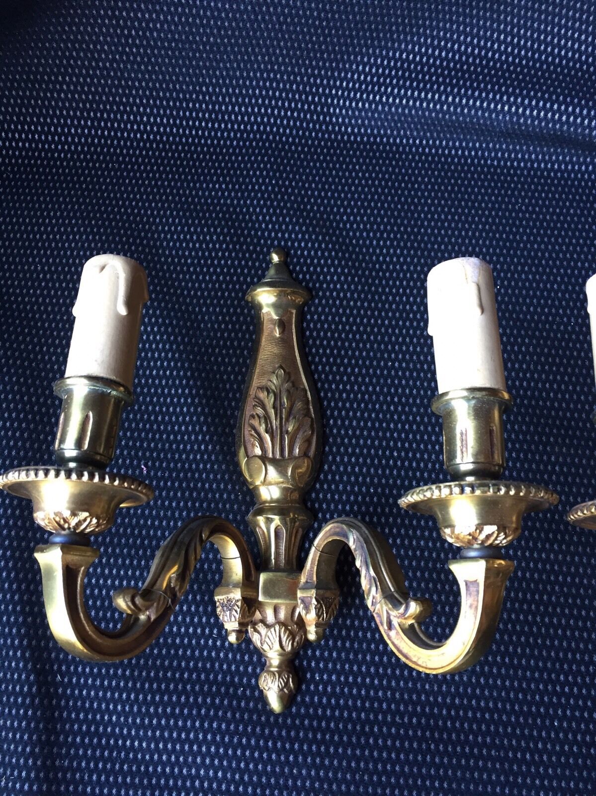 Pair of Bronze Louis XV style appliques with 2 lights