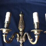 Pair of Bronze Louis XV style appliques with 2 lights
