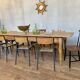 Former large farm table bistro bar café restaurant 290 cm solid wood