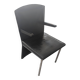 Armida armchair / chair by Zanotta, Andrea Branzi, black leather