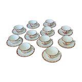 11 cups and teacups and sub-cups Longchamp model Agen