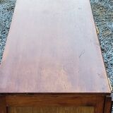 Chest of drawers of the 50s in golden oak compass feet 4 drawers