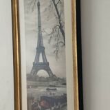 Vintage lithograph by Ortiz Alfau - Paris - the Eiffel Tower