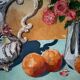 "Vase and Flowers" oil on canvas signed William Joël 1982