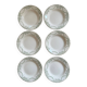 Set of 6 old soup plates