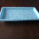Blue bamboo imitation cake dish