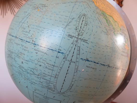 Globe Earth Girard and informed Baker years 40 50