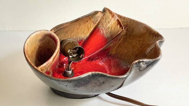 Lampe coquillage vallauris vintage