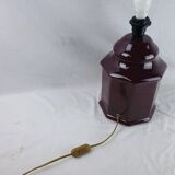 Vintage Black Ceramic Table Lamp Retro Chic