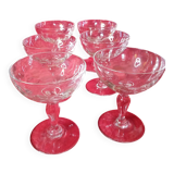 Set of 6 champagne glasses