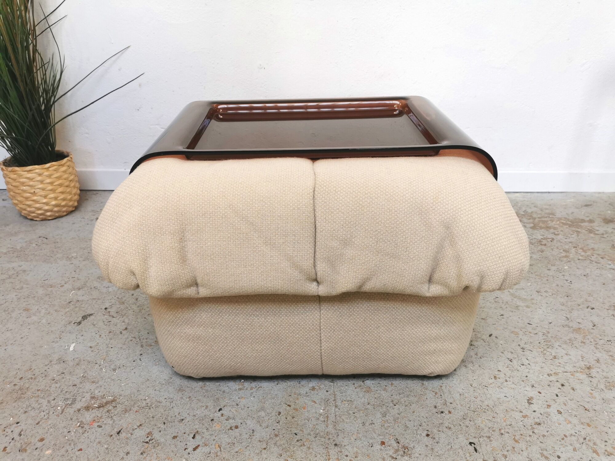 Pouf Gao by Jean Paul Laloy for Cinna vintage design 1970