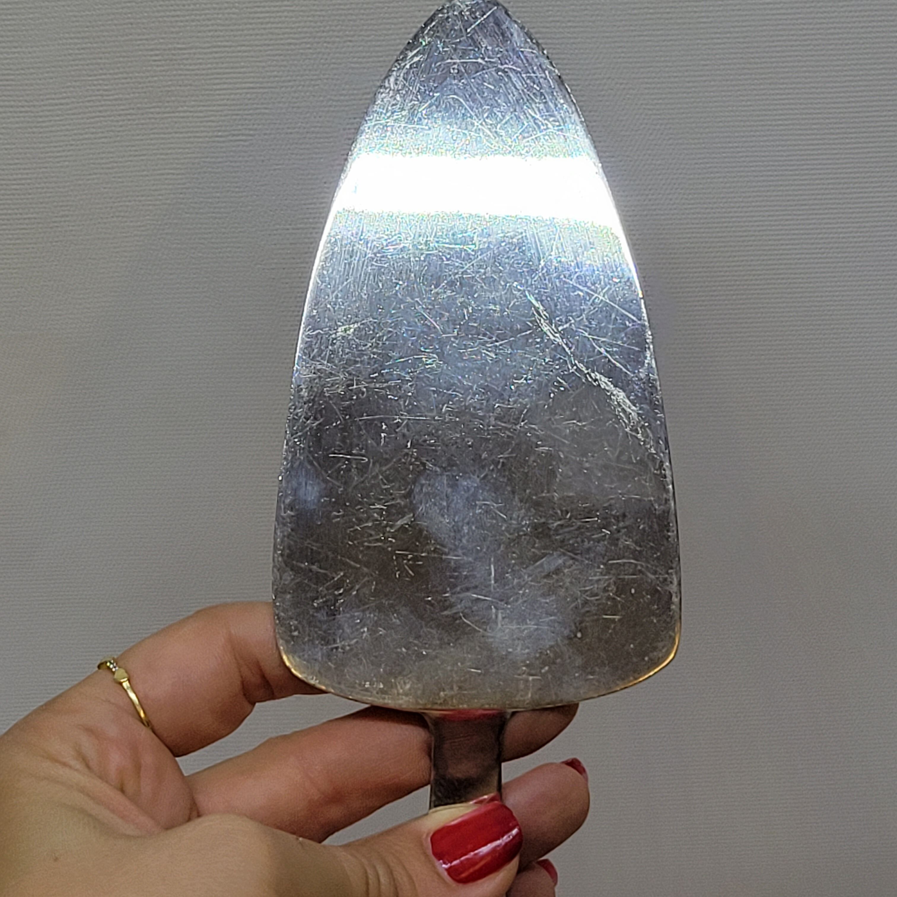 Old Silver Metal Cake Pie Server