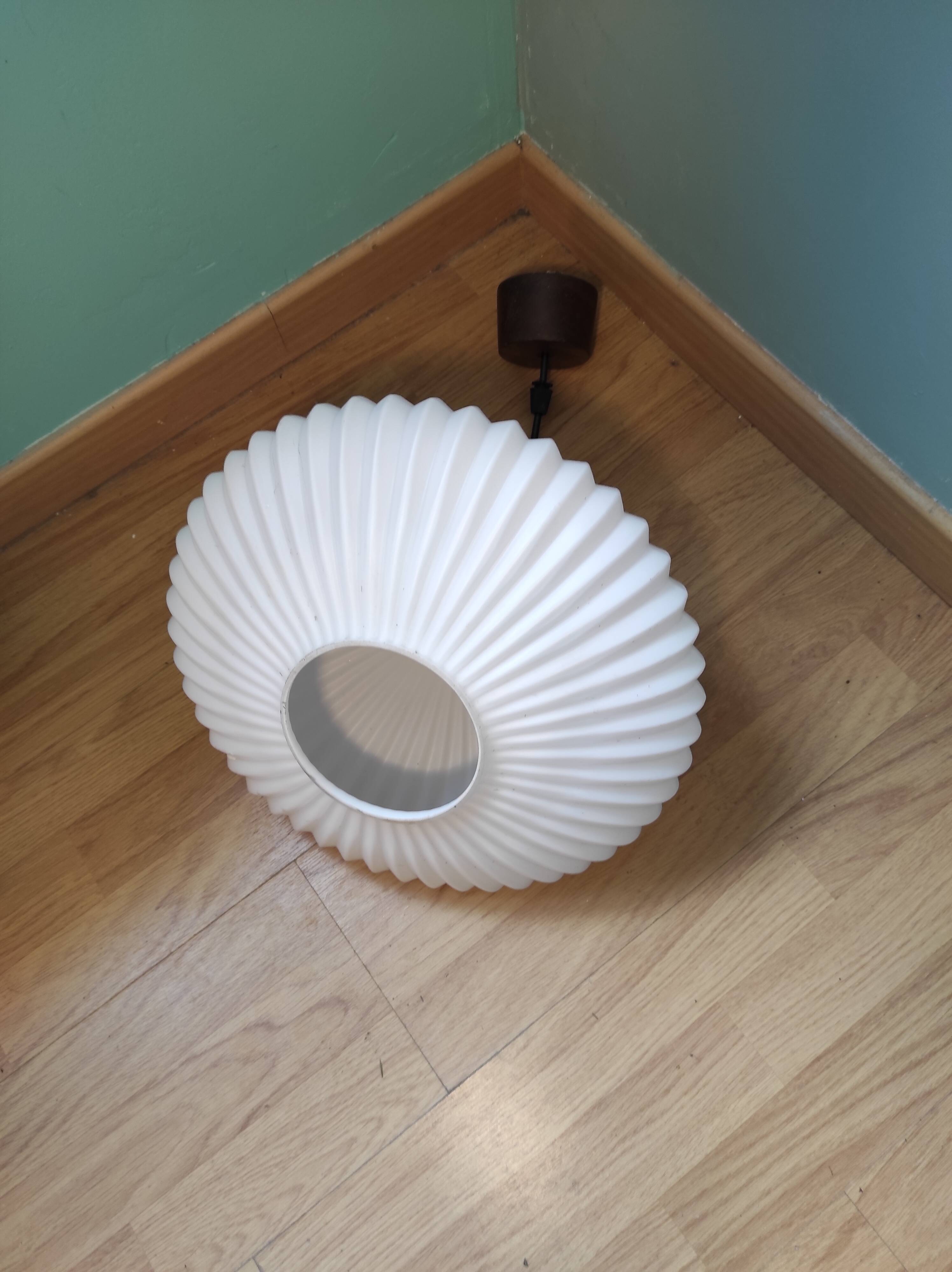 Opaline 50s pendant lamp