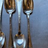 12 mocha spoons , solid silver, Émile Puiforcat