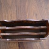 Burl wood mail holder