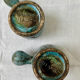 Pair of ceramic cups signed A. Maunier, Vallauris