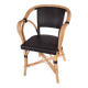 Black Précatelan armchair