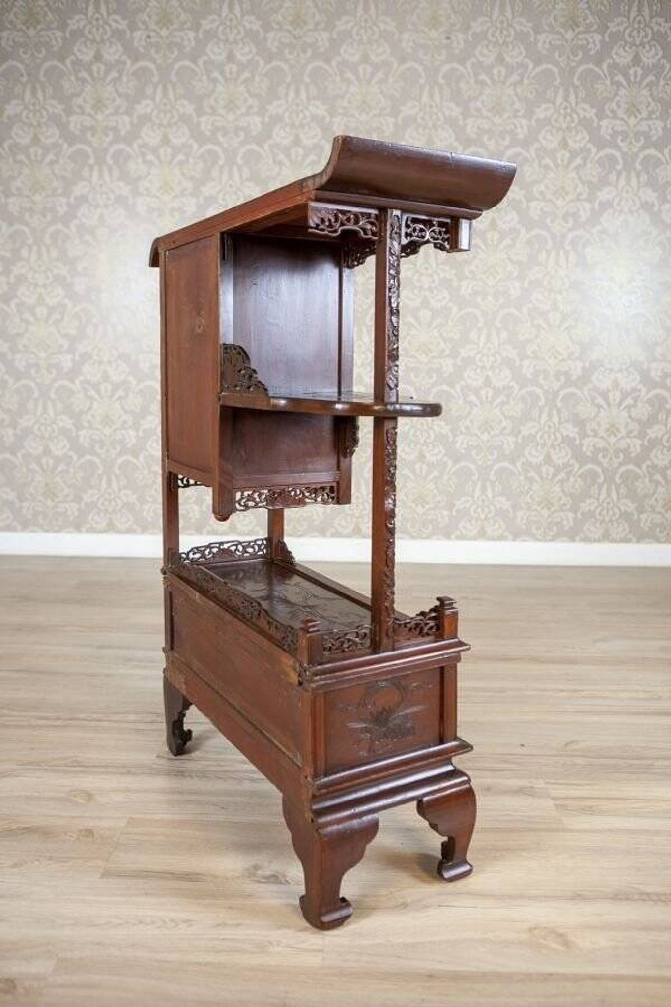 Antique Japanese Cabinet in Exotic Wood