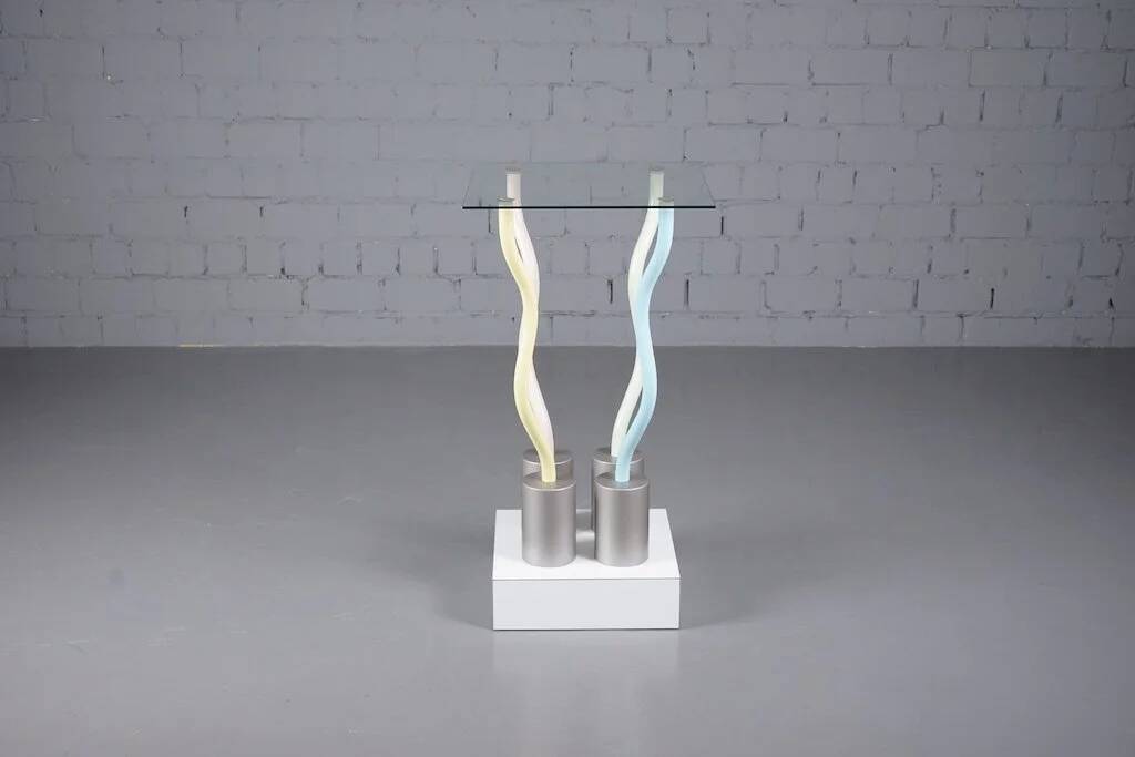 Table prototype Le Strutture Tremano par Ettore Sottsass pour Belux