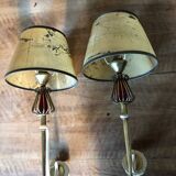 Pair of Lunel thrush model wall light