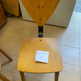 80s Italian chairs, in wood and metal