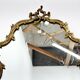 Antique brass french wall mirror