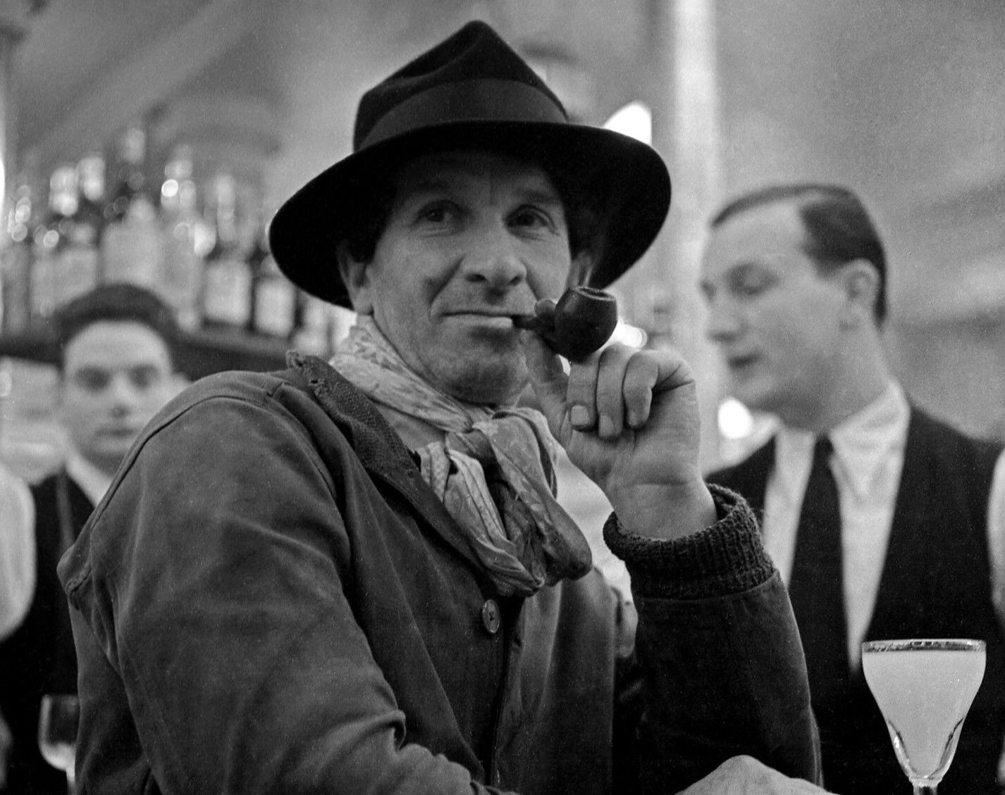 Photography, "The Painter of Montparnasse", Paris, 1948 / NB / 15 x 15 cm