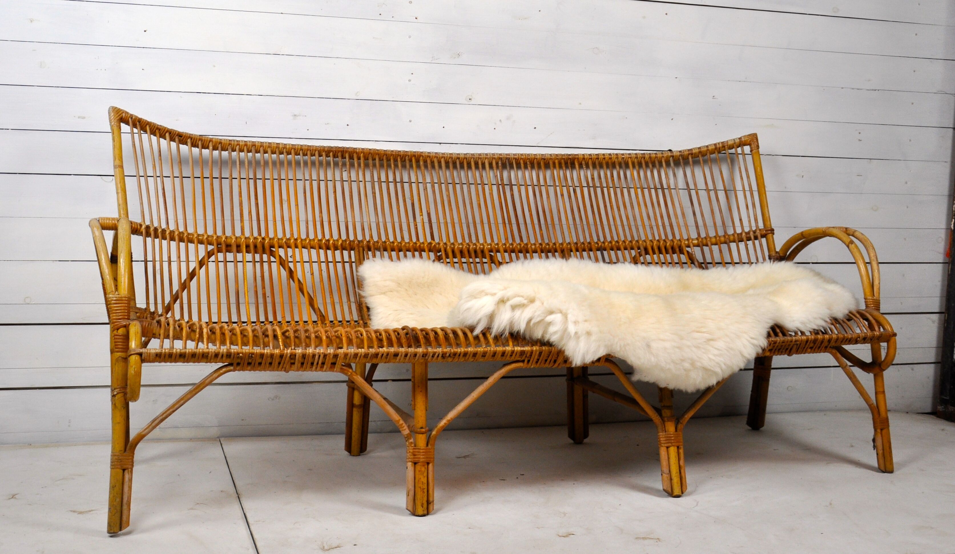 Banquette en rotin