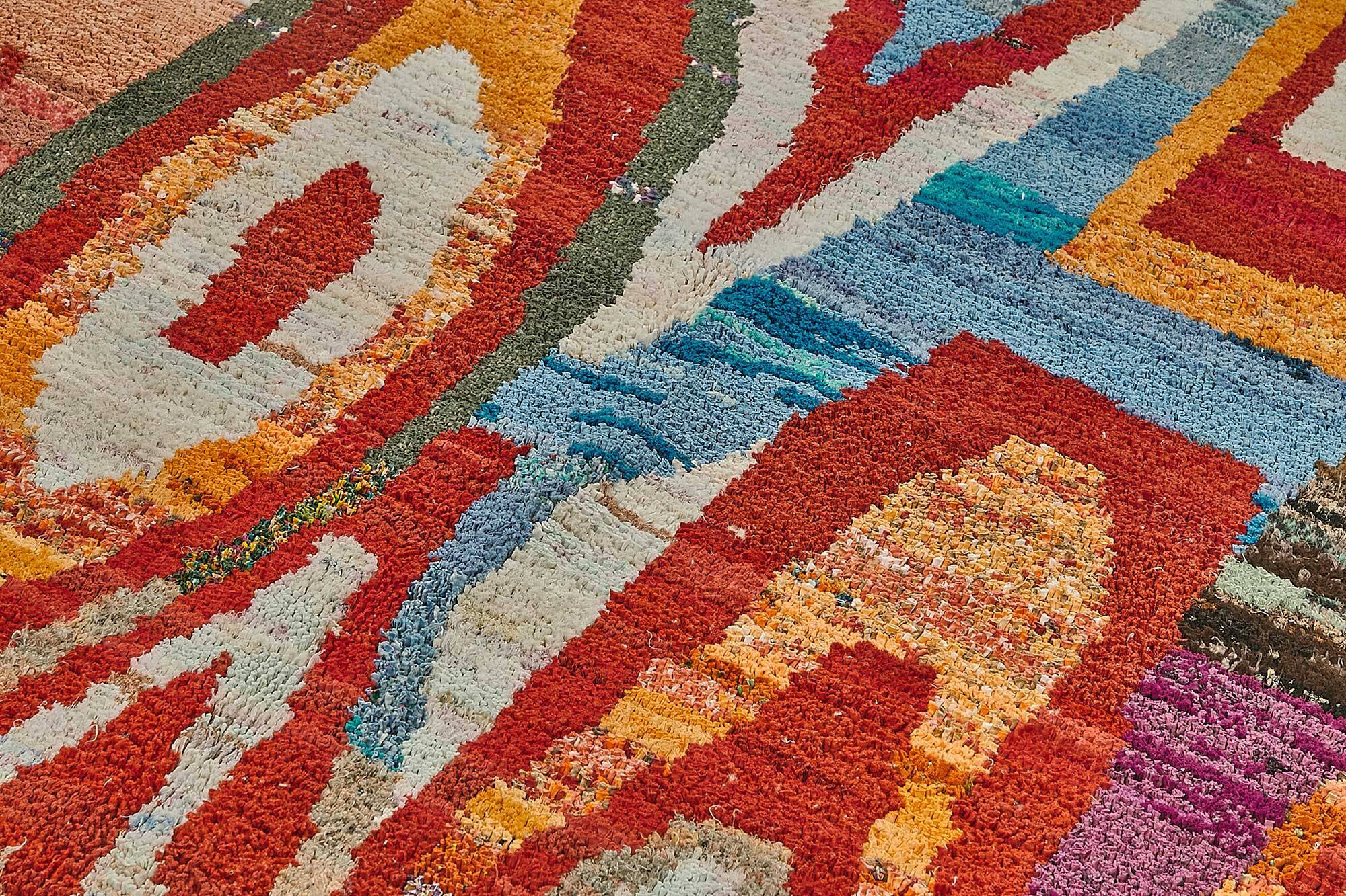 Handwoven Turkish Recycled Boho Rug 195 cm x 297 cm