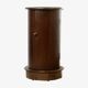 Mahogany bedside table with marble top