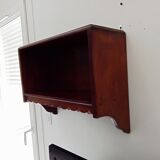 Vintage solid oak wall shelf