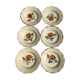 6 Digoin beige caramel edge hollow plates