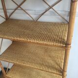 Rattan bookcase