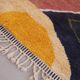 Vintage Abstract Beni Merirt Rug 180 x 225 cm, Beni Ourain Rug, Boho Rug