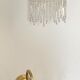 Vintage brass gooseneck wall lamp