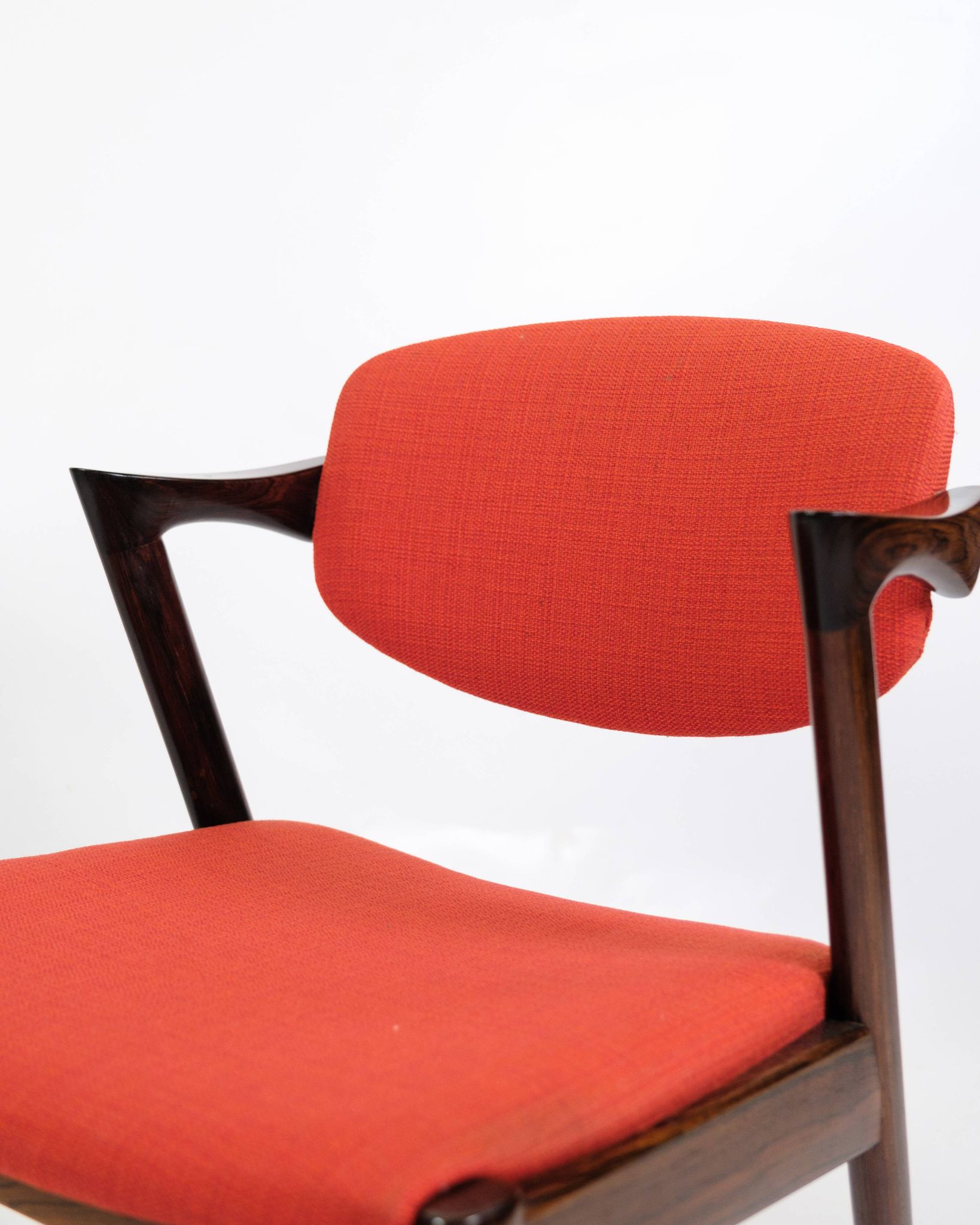 Set Of 6 Dining Chairs Model 42 Made In Rosewood By Kai Kristiansen From 1960s
