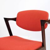 Set Of 6 Dining Chairs Model 42 Made In Rosewood By Kai Kristiansen From 1960s