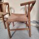 Paire de chaises style "Wishbone" – Chêne & cordage