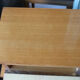 Modernist bedside table from the 1950s with compass legs.