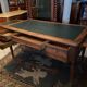Late nineteenth century desk with retractable side shelves Louis XVI style