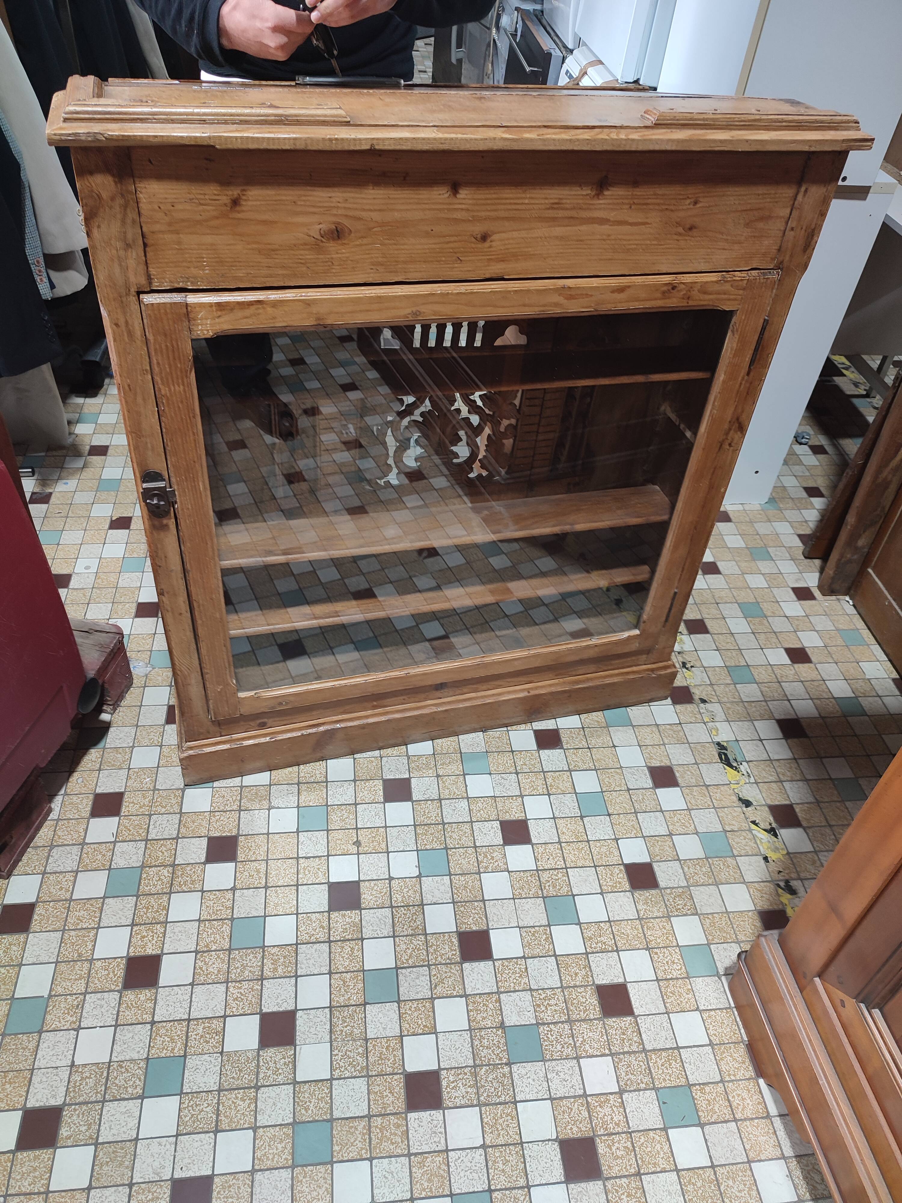 Meuble comptoir atelier église industriel bijoutier mercerie