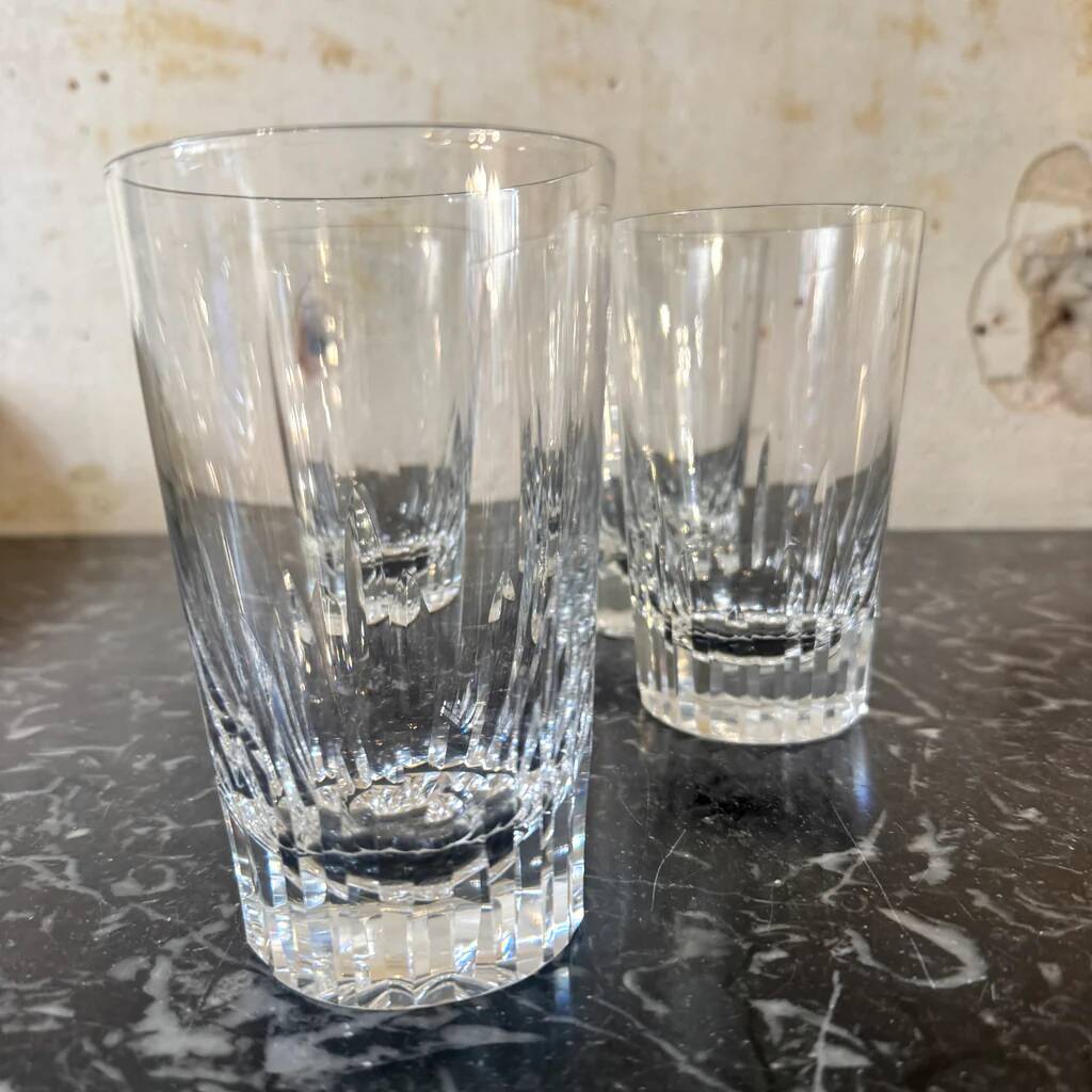Set of 4 Baccarat Casino model orangeade glasses.