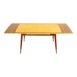 Height-adjustable coffee table, maple, beech, vintage from the 50s