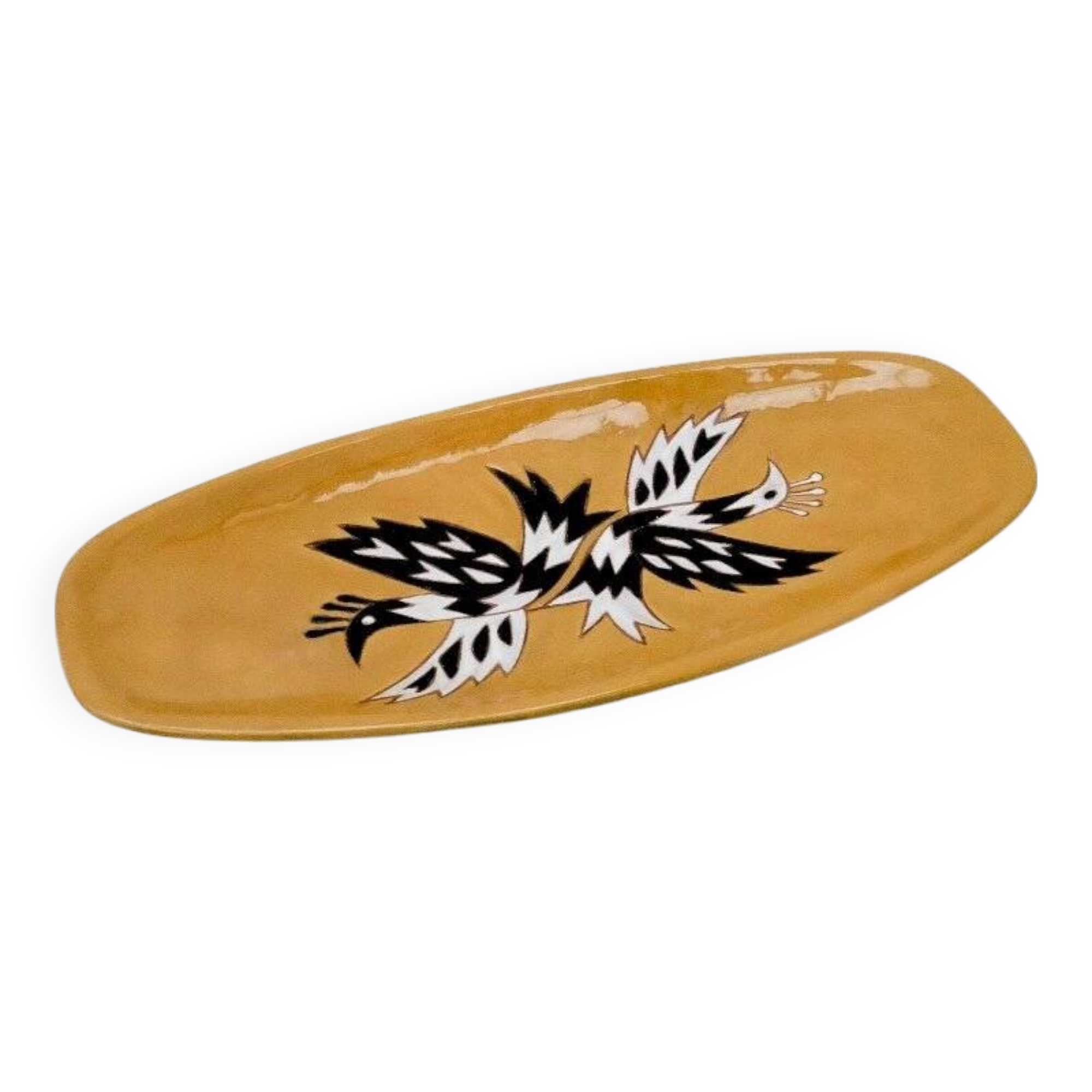 Ceramic dish by Jean Picard LEDOUX - SANT VICENS, France 1960