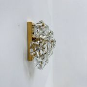 Mid-century pair of crystal sconces by Kinkeldey, Germany, 1970s